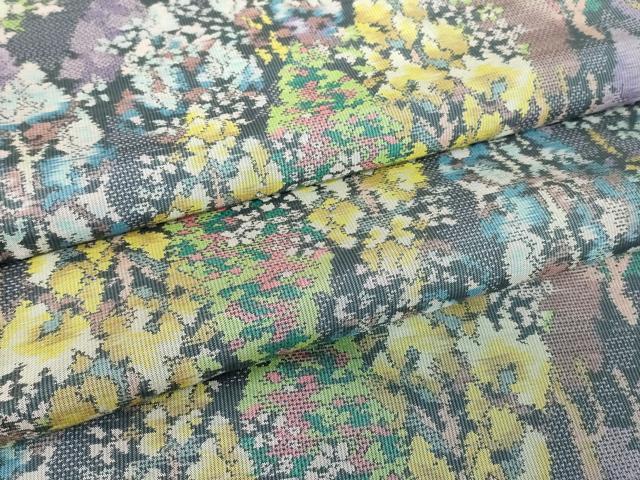 平和屋着物●本場大島紬　7マルキ　総絣　樹林文　正絹　逸品　DAAY9194az