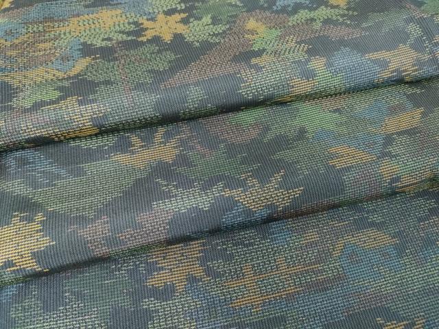 平和屋着物●本場大島紬　風景樹林文　正絹　逸品　DAAY9231az