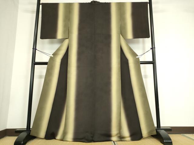 平和屋着物●上質な小紋　霞文　正絹　逸品　DAAY9242az