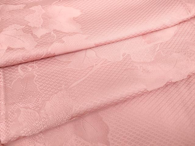 平和屋着物●上質な色無地　蔦の葉地紋　石竹色　正絹　逸品　DAAY9509az