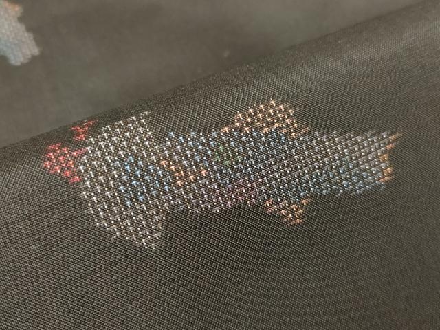 平和屋着物○本場大島紬 9マルキ 地空き 人物文 正絹 逸品 DAAY9513az