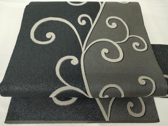 平和屋着物●九寸名古屋帯　唐織　唐草文様　正絹　逸品　DAAY9678az