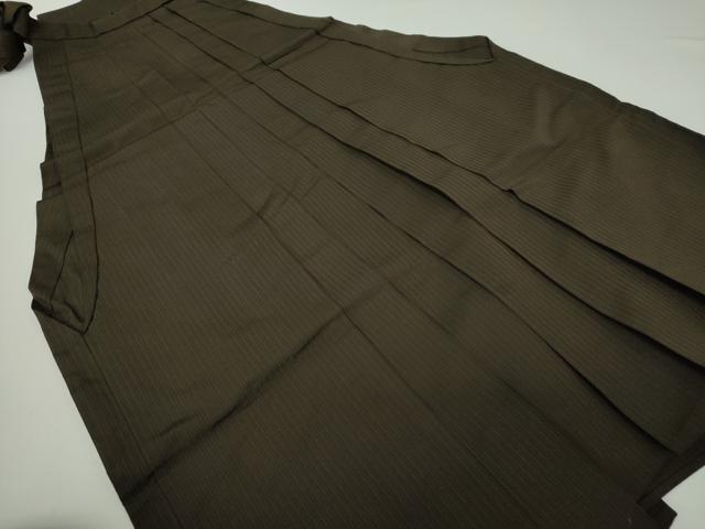 平和屋着物●男性　馬乗袴　縞　正絹　逸品　DAAZ0033ps