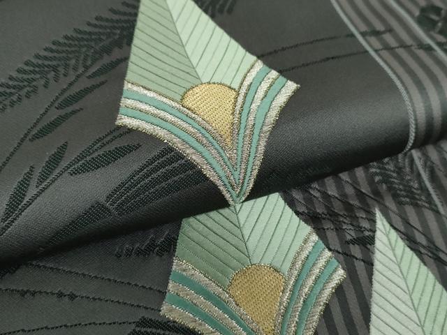 平和屋着物●六通柄袋帯　唐織　草花間道　金銀糸　正絹　逸品　DAAZ0041ps 平和屋着物○六通柄袋帯 唐織 草花間道 金銀糸 正絹 逸品