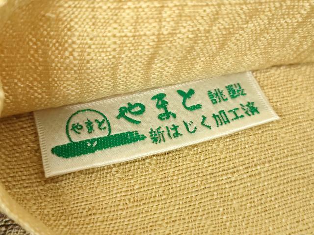 平和屋着物▽太鼓柄袋帯　スリーシーズン帯　春　夏　秋　すくい織　流水文　金糸　やまと誂製　正絹　逸品　DAAZ0046ps_4