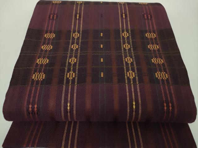 平和屋着物●太鼓柄袋帯　変わり間道　正絹　逸品　未使用　DAAZ0059ps