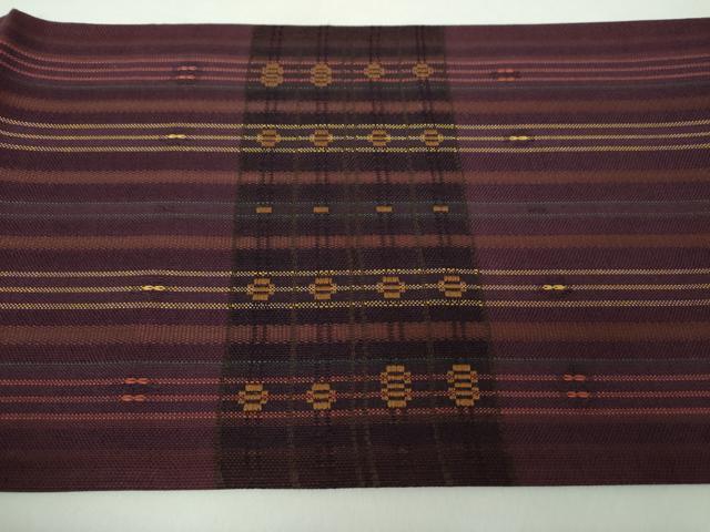 平和屋着物○太鼓柄袋帯 変わり間道 正絹 逸品 未使用 DAAZ0059ps