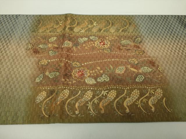 平和屋着物○ひなや工房 くむ・あむ・おる 伊豆蔵明彦 太鼓柄袋帯