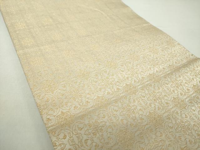 平和屋着物○龍村美術織物 九寸開き名古屋帯 葡萄唐草文錦