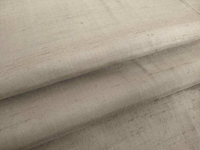 平和屋着物●上質な紬　色無地　煤色　正絹　逸品　DAAZ0210ps