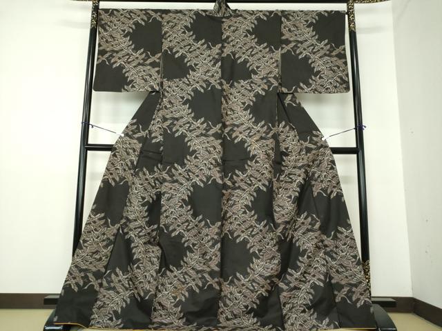 平和屋着物●本場大島紬　9マルキ　群れ鶴　正絹　逸品　DAAZ0233ps