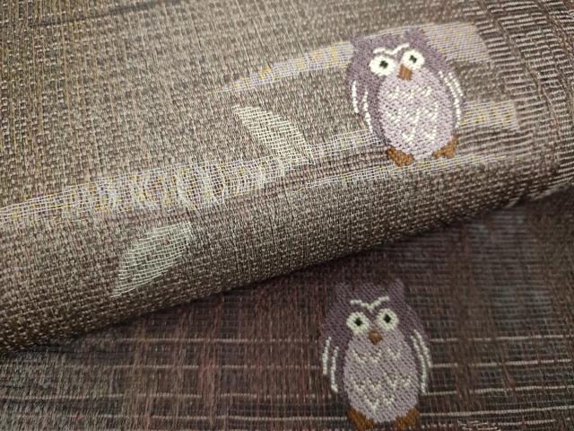 平和屋着物▽両面　六通柄袋帯　スリーシーズン帯　春　夏　秋　梟　金糸　正絹　逸品　未使用　DAAZ0341ps 平和屋着物○両面 六通柄袋帯 スリーシーズン帯 春 夏 秋 梟