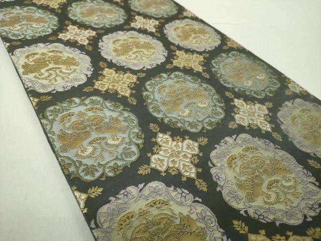 平和屋着物○西陣織 陰山織物謹製 箔屋清兵衛 六通柄袋帯