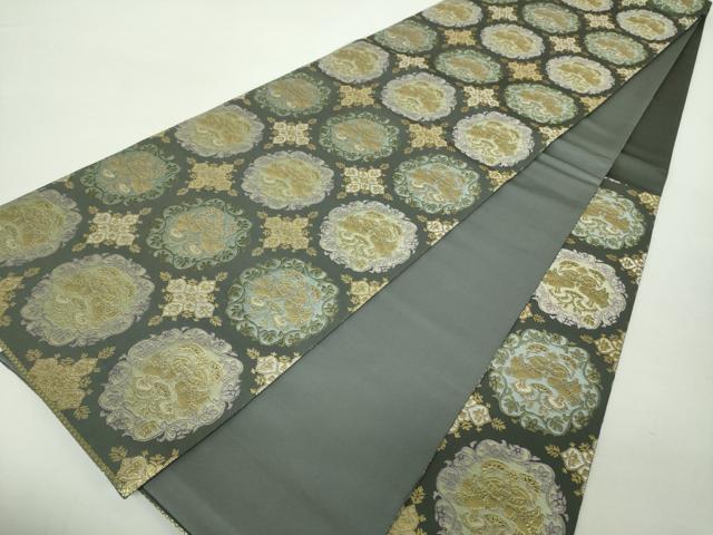 平和屋着物○西陣織 陰山織物謹製 箔屋清兵衛 六通柄袋帯