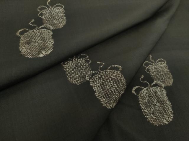 平和屋着物●本場大島紬　9マルキ　地空　仕覆文　正絹　逸品　DAAZ0643ps