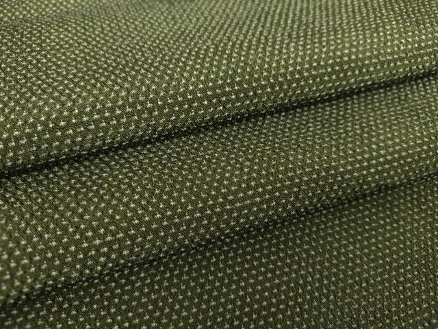 平和屋着物●本塩沢　蚊絣　正絹　逸品　未使用　DAAZ0645ps