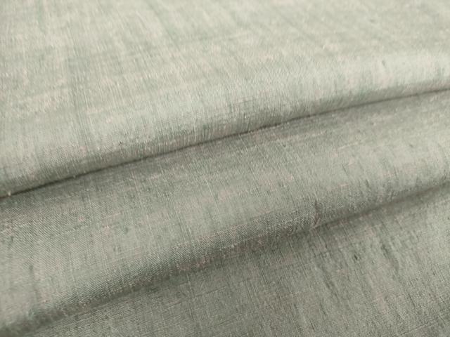 平和屋着物●本場結城紬　重要無形文化財　霞文　正絹　逸品　DAAZ0720ps