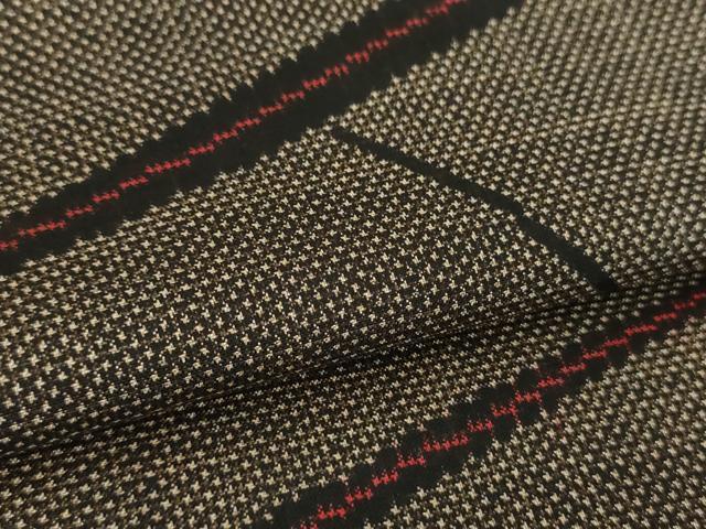 平和屋着物●本場大島紬　7マルキ　古代染色純泥染　斜線文　恵原治作　証紙付き　正絹　逸品　未使用　DAAZ0727ps