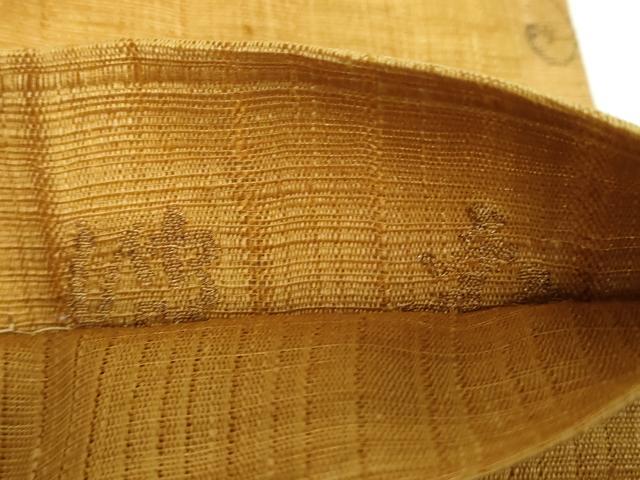 平和屋着物▽西陣 老舗 渡文謹製 手織 すくひ 両面 太鼓柄袋帯 スリーシーズン帯 春夏秋 花鳥文 金糸 証紙付き 正絹 逸品 DAAZ0772ps_6