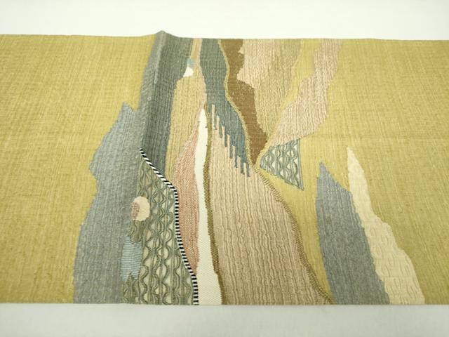 平和屋着物▽太鼓柄袋帯　スリーシーズン帯　春　夏　秋　すくい織　霞文　正絹　逸品　DAAZ0800ps_5