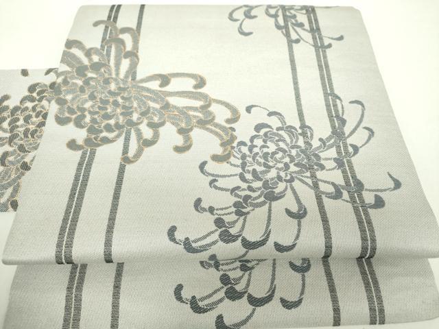 平和屋着物●九寸名古屋帯　乱菊　金糸　正絹　逸品　DAAZ0833ps