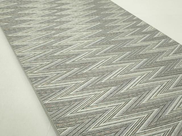 平和屋着物●六通柄袋帯　幾何学文様　金糸　正絹　逸品　DAAZ0887ps 平和屋着物○六通柄袋帯 幾何学文様 金糸 正絹 逸品 DAAZ0887ps