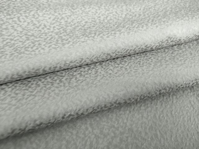 平和屋着物●上質な色無地　霞地紋　桔梗鼠色　正絹　逸品　DAAZ0972ps