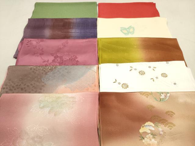 平和屋着物★和装小物　帯揚げ10枚セット　正絹　逸品　DAAZ1528xg