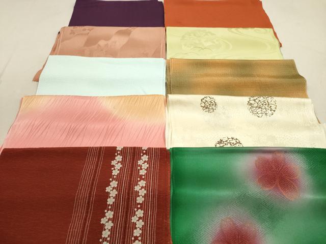 平和屋着物★和装小物　帯揚げ10枚セット　正絹　逸品　DAAZ1529xg