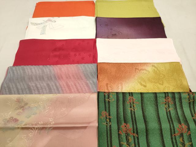 平和屋着物★和装小物　帯揚げ10枚セット　正絹　逸品　DAAZ1533xg