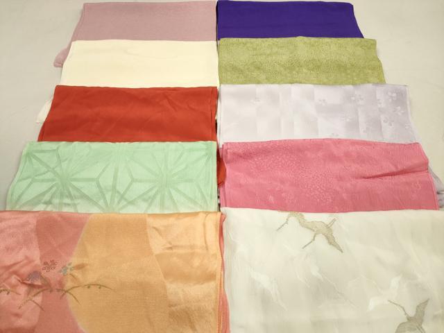 平和屋着物★和装小物　帯揚げ10枚セット　正絹　逸品　DAAZ1541xg