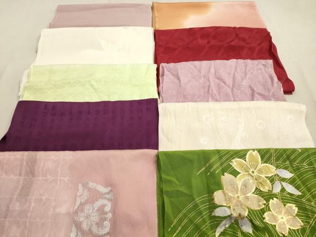 平和屋着物★和装小物　帯揚げ10枚セット　正絹　逸品　DAAZ1557xg