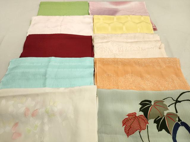 平和屋着物★和装小物　帯揚げ10枚セット　正絹　逸品　DAAZ1558xg