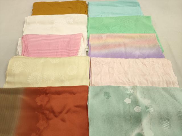 平和屋着物★和装小物　帯揚げ10枚セット　正絹　逸品　DAAZ1559xg