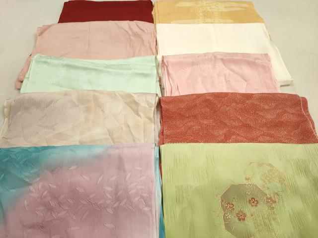 平和屋着物★和装小物　帯揚げ10枚セット　正絹　逸品　DAAZ1560xg