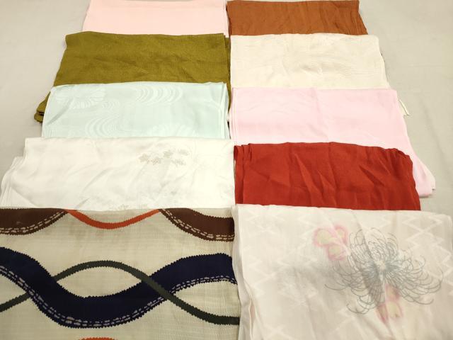平和屋着物★和装小物　帯揚げ10枚セット　正絹　逸品　DAAZ1562xg
