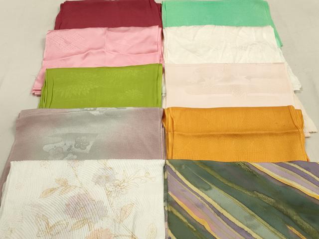 平和屋着物★和装小物　帯揚げ10枚セット　正絹　逸品　DAAZ1565xg