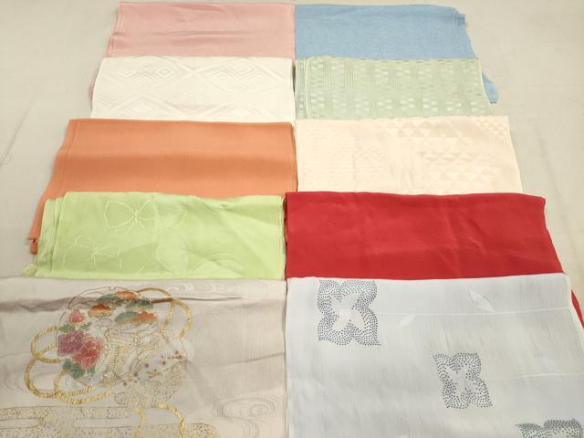 平和屋着物★和装小物　帯揚げ10枚セット　正絹　逸品　DAAZ1573xg