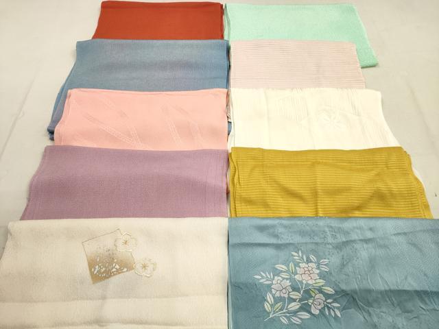平和屋着物★和装小物　帯揚げ10枚セット　正絹　逸品　DAAZ1577xg