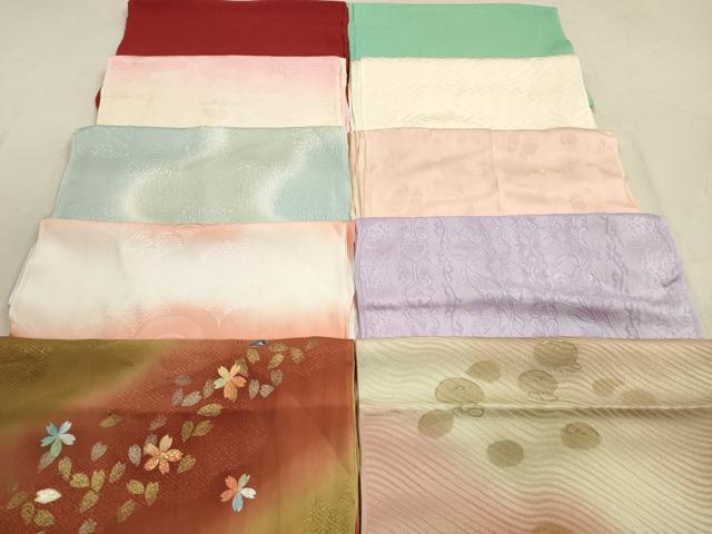 平和屋着物★和装小物　帯揚げ10枚セット　正絹　逸品　DAAZ1578xg
