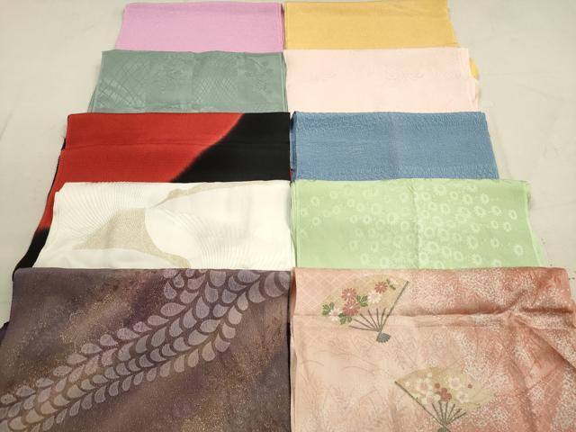 平和屋着物★和装小物　帯揚げ10枚セット　正絹　逸品　DAAZ1582xg