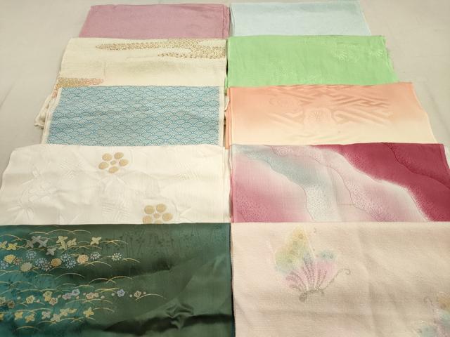 平和屋着物★和装小物　帯揚げ10枚セット　正絹　逸品　DAAZ1588xg