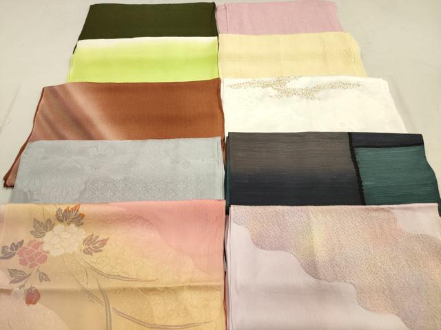 平和屋着物★和装小物　帯揚げ10枚セット　正絹　逸品　DAAZ1598xg