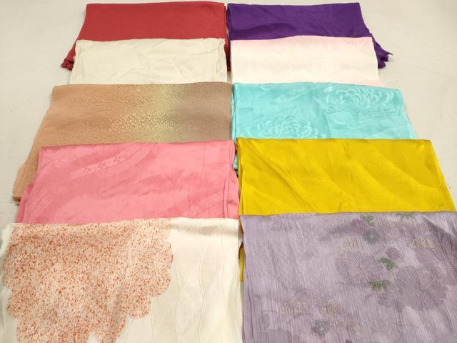 平和屋着物★和装小物　帯揚げ10枚セット　正絹　逸品　DAAZ1607xg