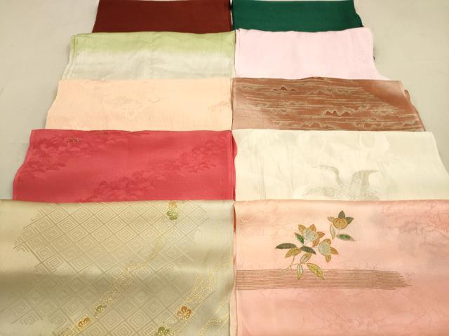平和屋着物★和装小物　帯揚げ10枚セット　正絹　逸品　DAAZ1617xg