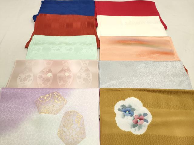 平和屋着物★和装小物　帯揚げ10枚セット　正絹　逸品　DAAZ1628xg