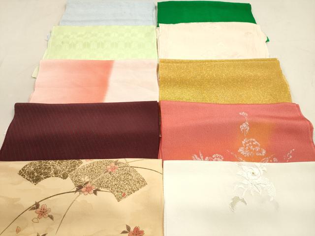平和屋着物★和装小物　帯揚げ10枚セット　正絹　逸品　DAAZ1630xg