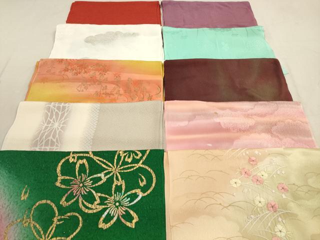 平和屋着物★和装小物　帯揚げ10枚セット　正絹　逸品　DAAZ1631xg