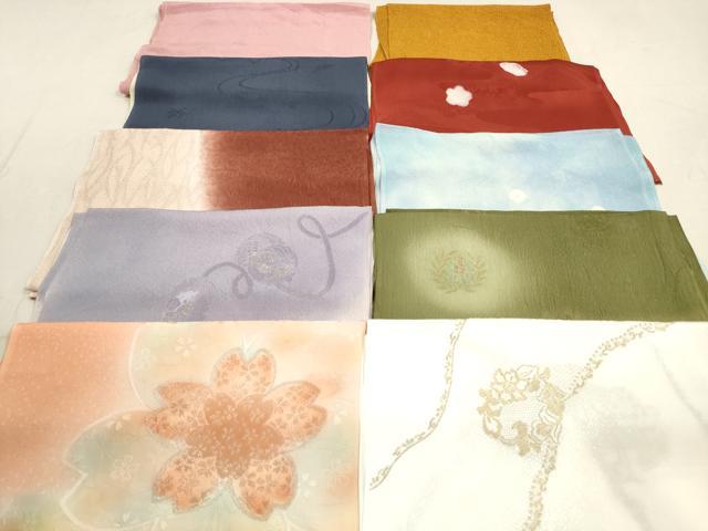 平和屋着物★和装小物　帯揚げ10枚セット　正絹　逸品　DAAZ1632xg