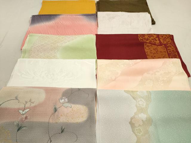 平和屋着物★和装小物　帯揚げ10枚セット　正絹　逸品　DAAZ1633xg